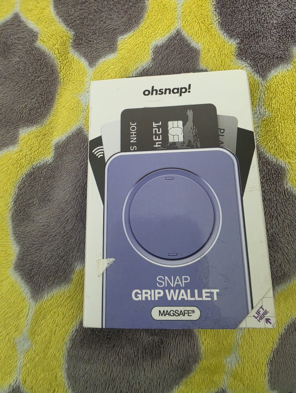 ohsnap! Snap Grip Wallet MagSafe Card Holder - ORCHID